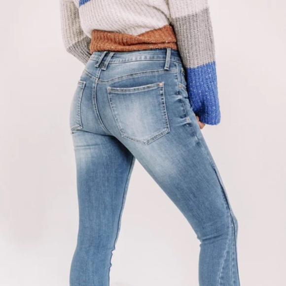 Special A Natalie Skinny Jeans with Split Hem - Picture 4 of 9